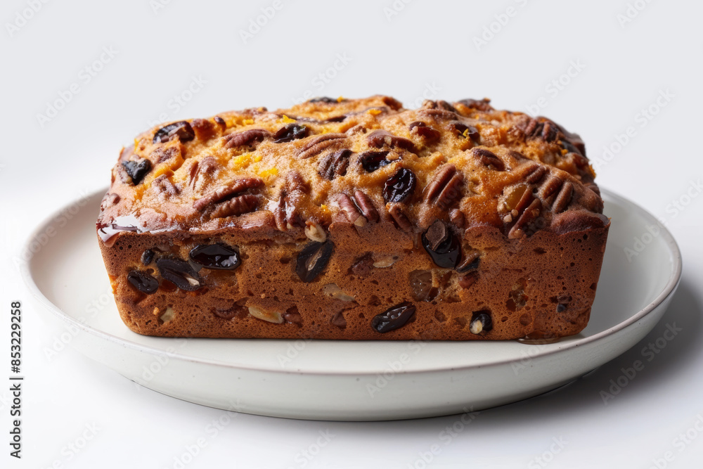 Canned Orange Date Nut Bread Served Warm with a Dollop of Whipped Cream Canned Orange Date Nut Bread Served Warm with a Dollop of Whipped Cream