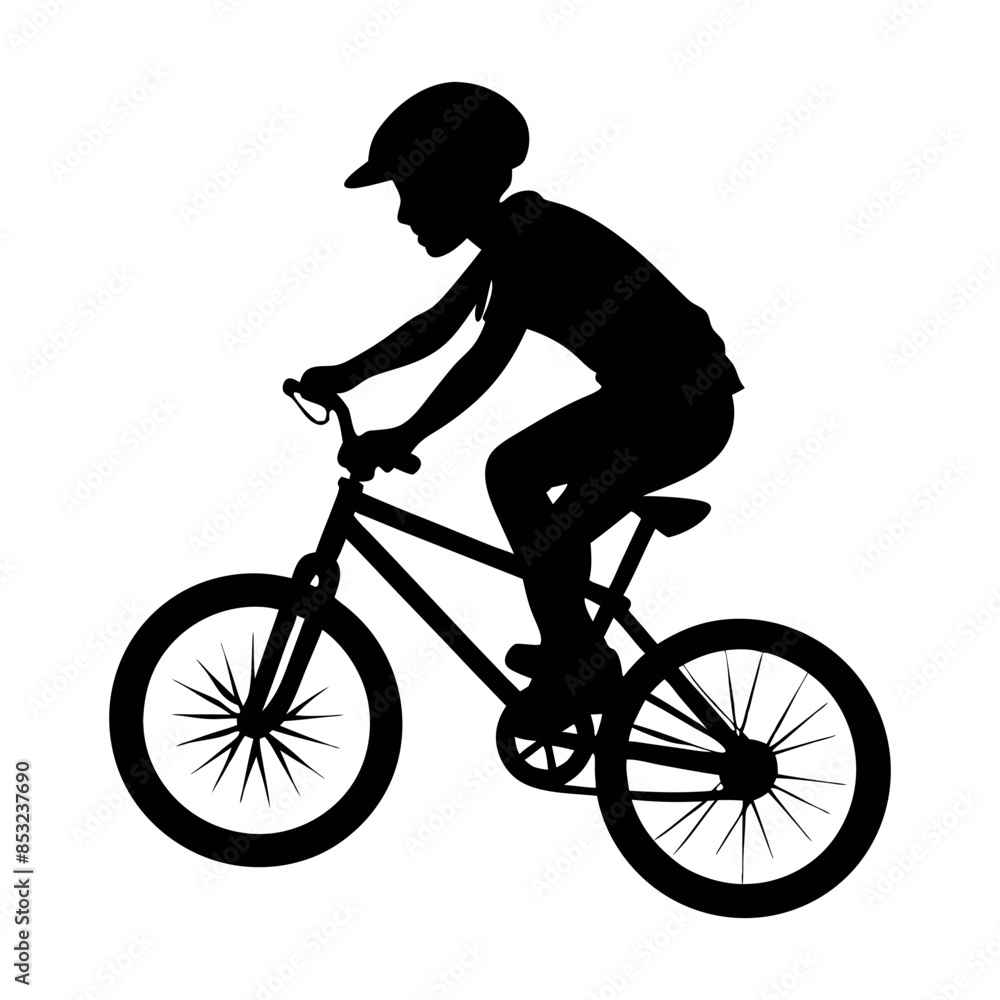 Obraz premium bmx silhouette