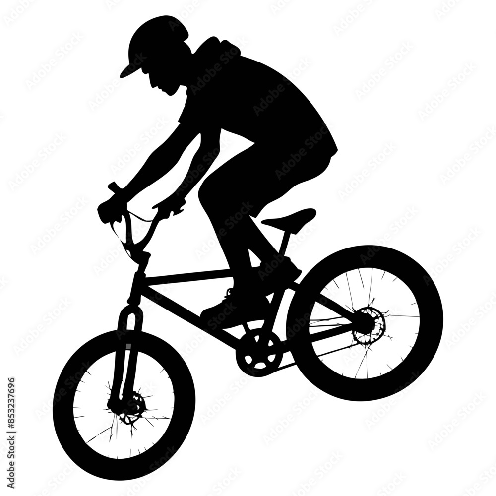 Obraz premium bmx silhouette