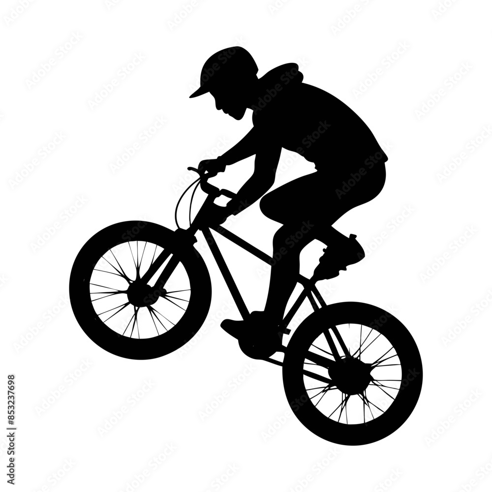 Obraz premium bmx silhouette