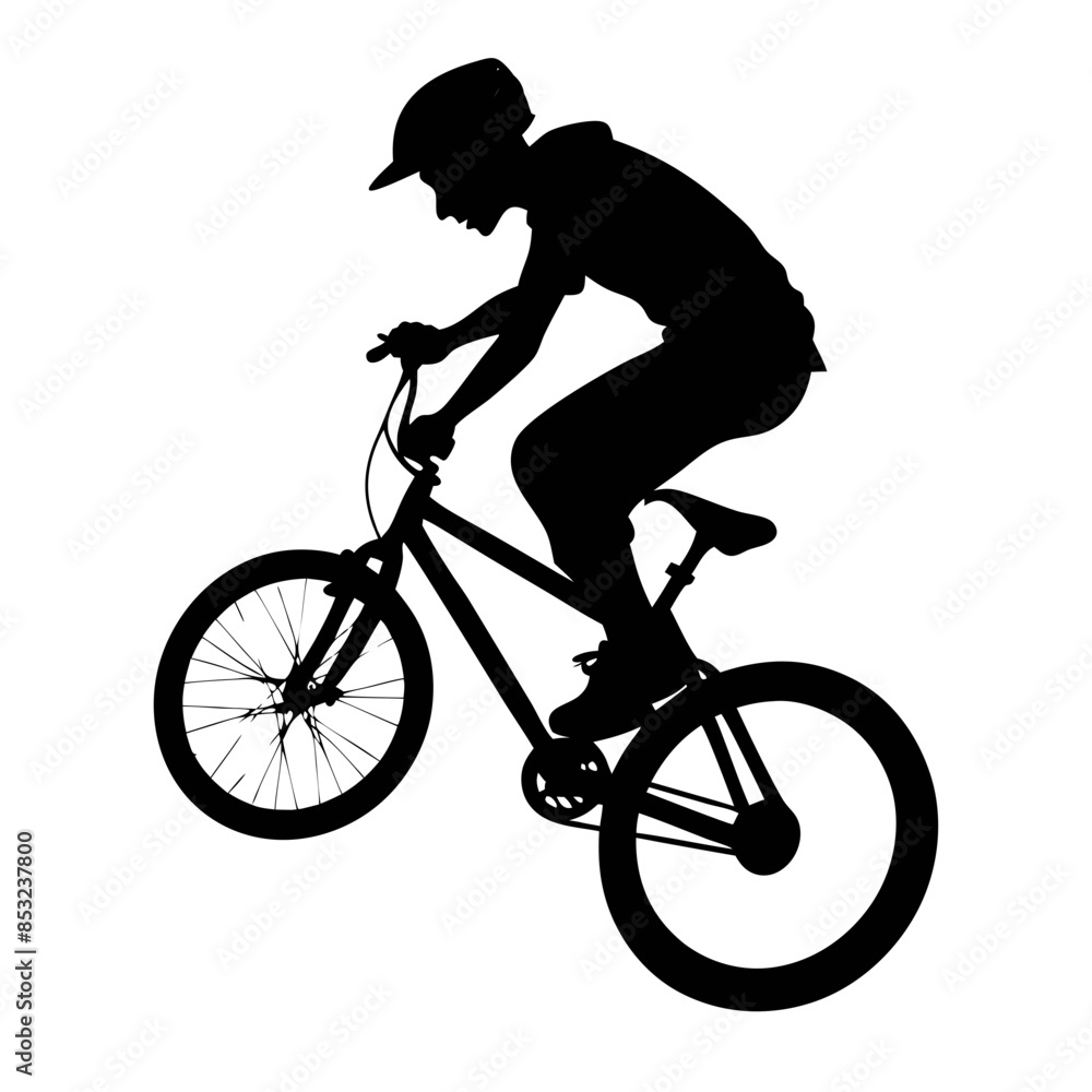 Obraz premium bmx silhouette