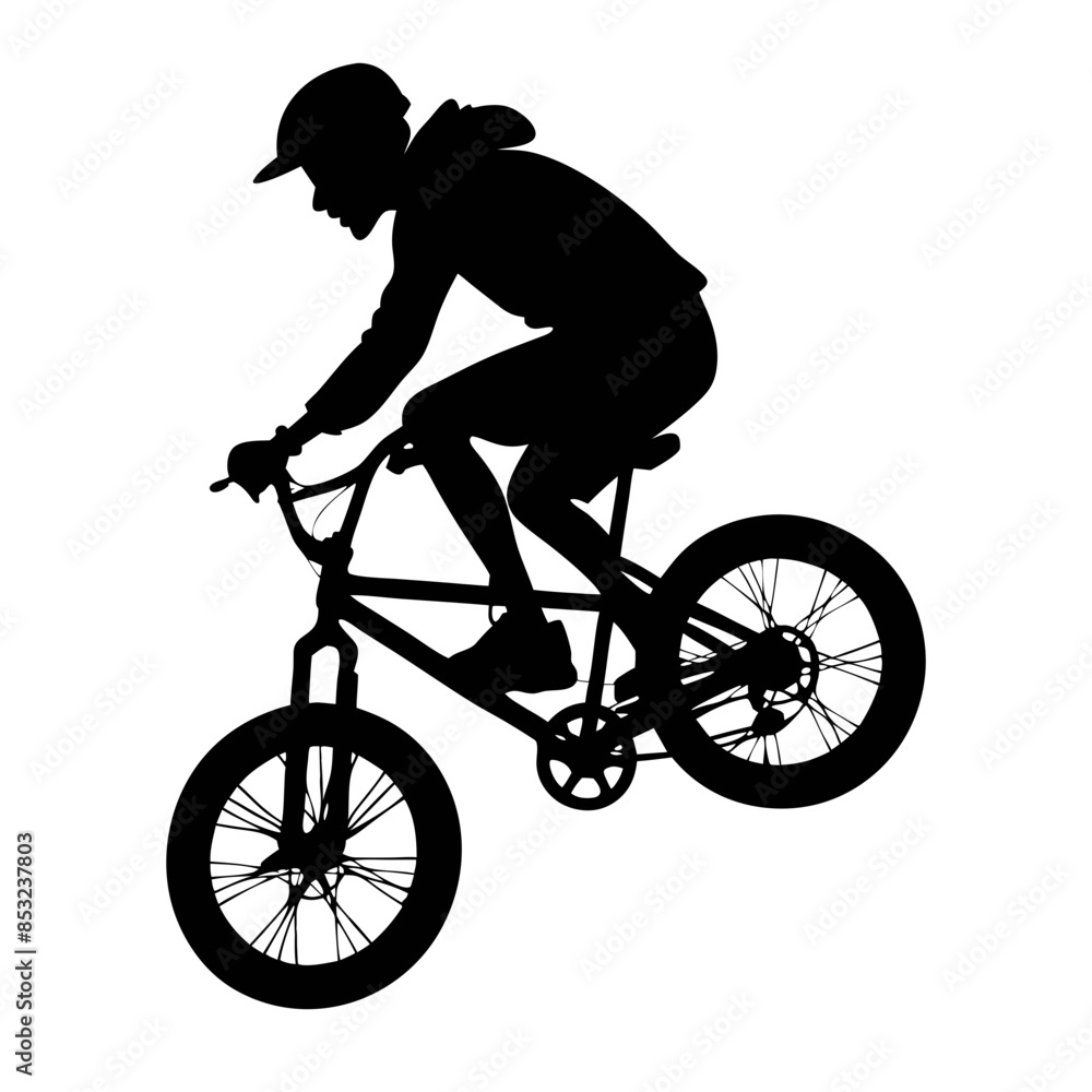 Fototapeta premium bmx silhouette