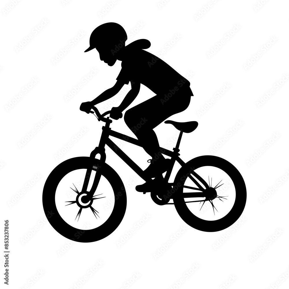 Obraz premium bmx silhouette