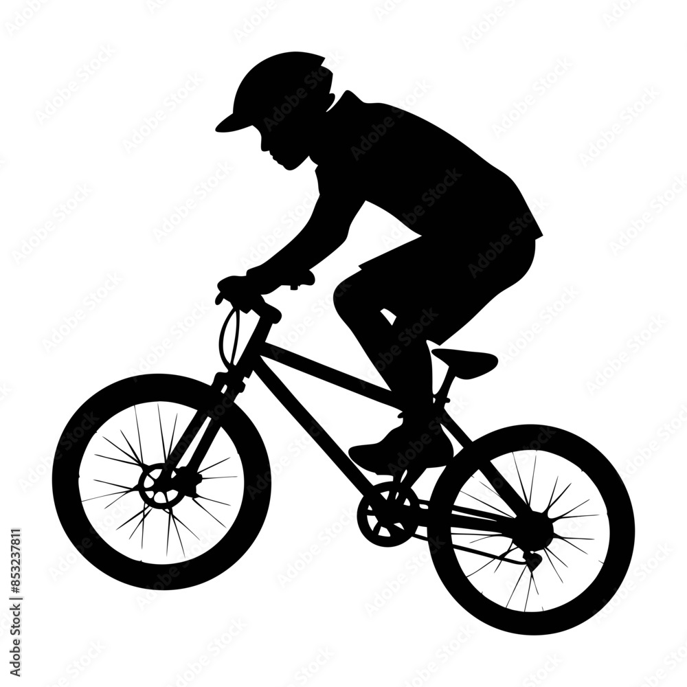 Fototapeta premium bmx silhouette