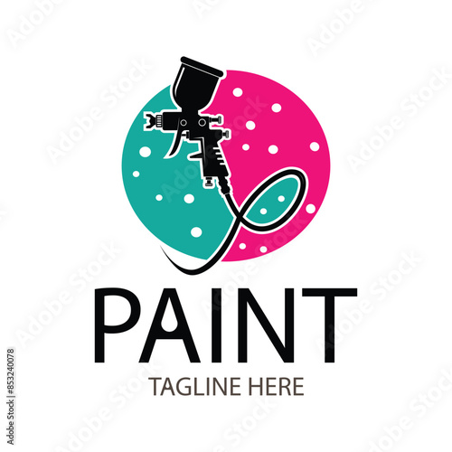 car paint logo design template