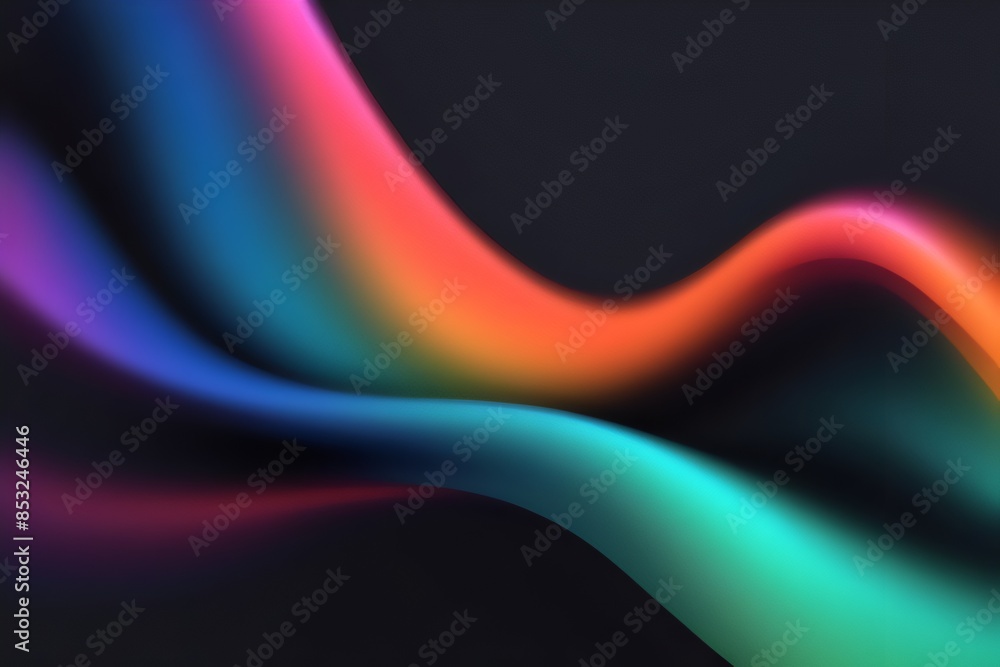 Obraz premium abstract black fluid gradient motion waves background design, cover, backgrounds 