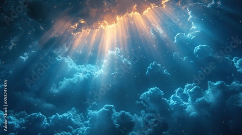 Abstract background of light from heaven