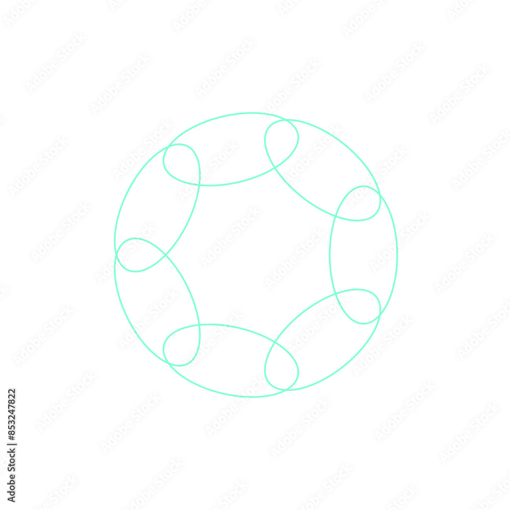An abstract transparent circular spiral shape design element. An abstract transparent circular spiral shape design element.