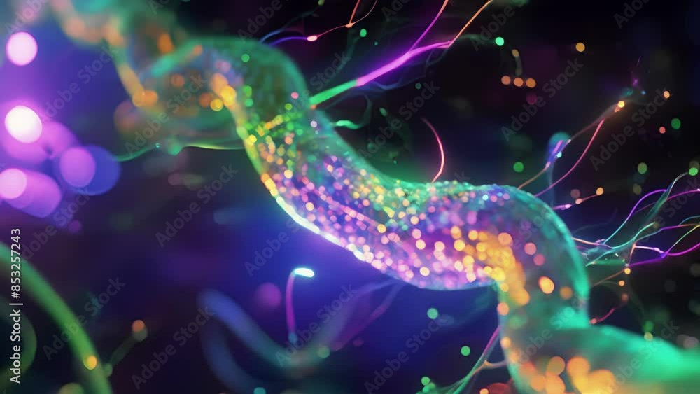 A Fluorescence Microscopy Animation Showing The Release Of Co2 As A