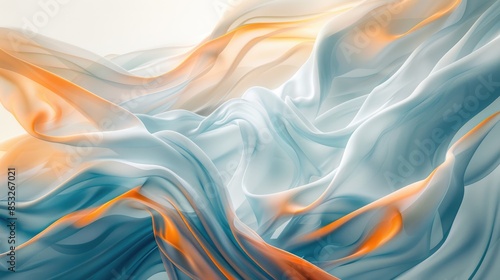 /imagine: prompt: white and orange abstract painting AIG51A. photo