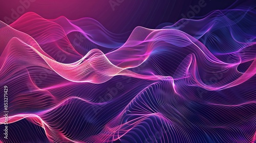 abstract lines background gradient in cyberpank style