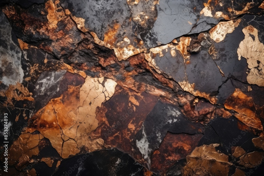 Brown and orange abstract marble with gold veins natural background. Closeup of granite stone. Texture for design ceramic tile, card, banner, poster. Mocha Mousse - color of the year 2025 Brown and orange abstract marble with gold veins natural background. Closeup of granite stone. Texture for design ceramic tile, card, banner, poster. Mocha Mousse - color of the year 2025
