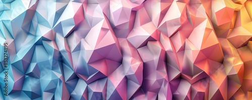 Colorful triangles are forming a modern geometric pattern