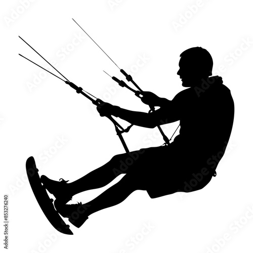 kite surfer silhouette
