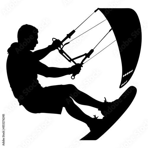 kite surfer silhouette
