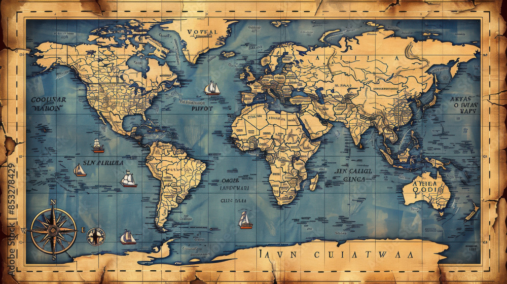 Obraz premium a image of a world map