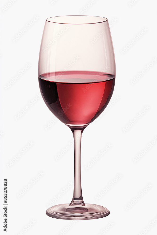 Glass of Malbec wine, isolated on white background Glass of Malbec wine, isolated on white background