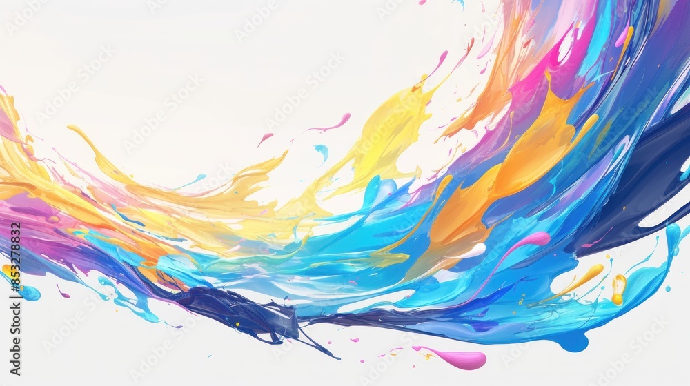 Abstract Ink Drop Frame Background Abstract Ink Drop Frame Background