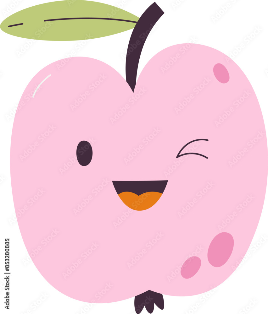 Apple Cartoon Character Apple Cartoon Character