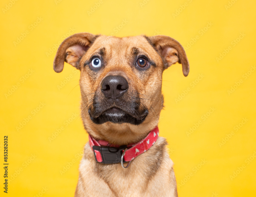 cute dog on an isolated background in a studio shot cute dog on an isolated background in a studio shot
