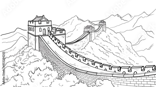 illustration, vector, architecture, landmark, travel, outline, famous, building, drawing, line, tourism, tower, design, monument, paris, art, isolated, construction, city, landscape, panorama, poster,