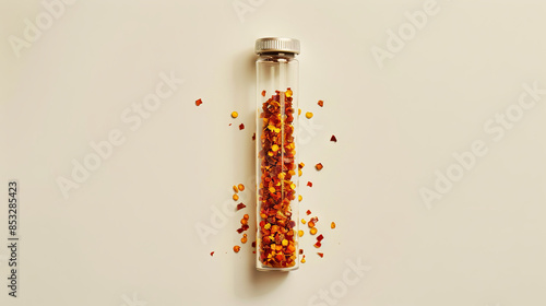 Wallpaper Mural test tube with dried cayenne pepper spice Torontodigital.ca