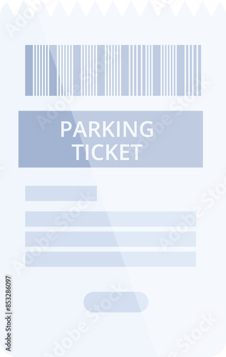 Parking ticket is showing payment for parking spot on street