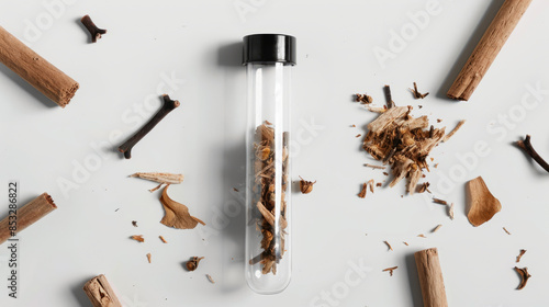 Wallpaper Mural  test tube with dried licorice spice Torontodigital.ca