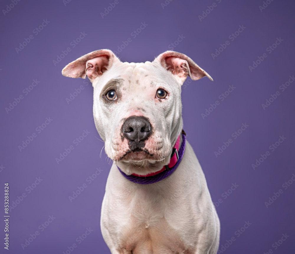 cute dog on an isolated background in a studio shot cute dog on an isolated background in a studio shot