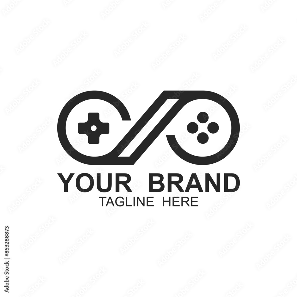 Game Console ,Game Controller Illustration symbol template. tihs logo ideal for gaming and entertainment industry Game Console ,Game Controller Illustration symbol template. tihs logo ideal for gaming and entertainment industry