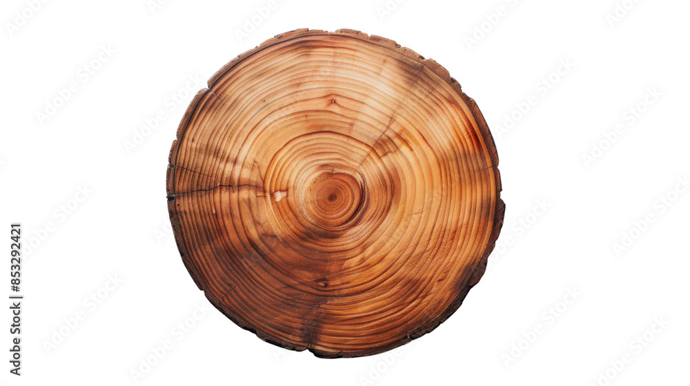 Wooden circle board on white background Wooden circle board on white background