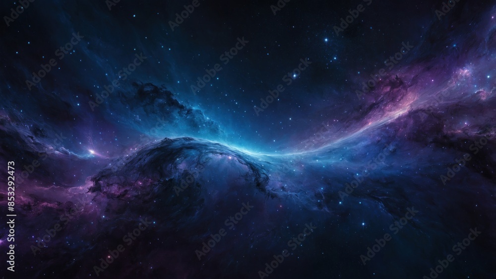 Fototapeta premium Space galaxy admiring wallpaper