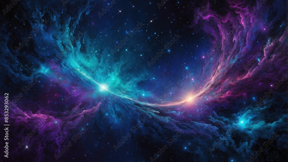 Charming wallpaper in space stars Charming wallpaper in space stars