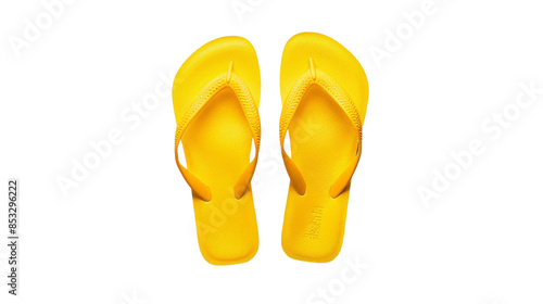 Flipflop sandals on white background