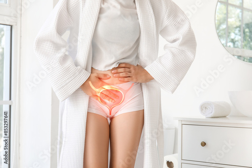 Young woman suffering from ...