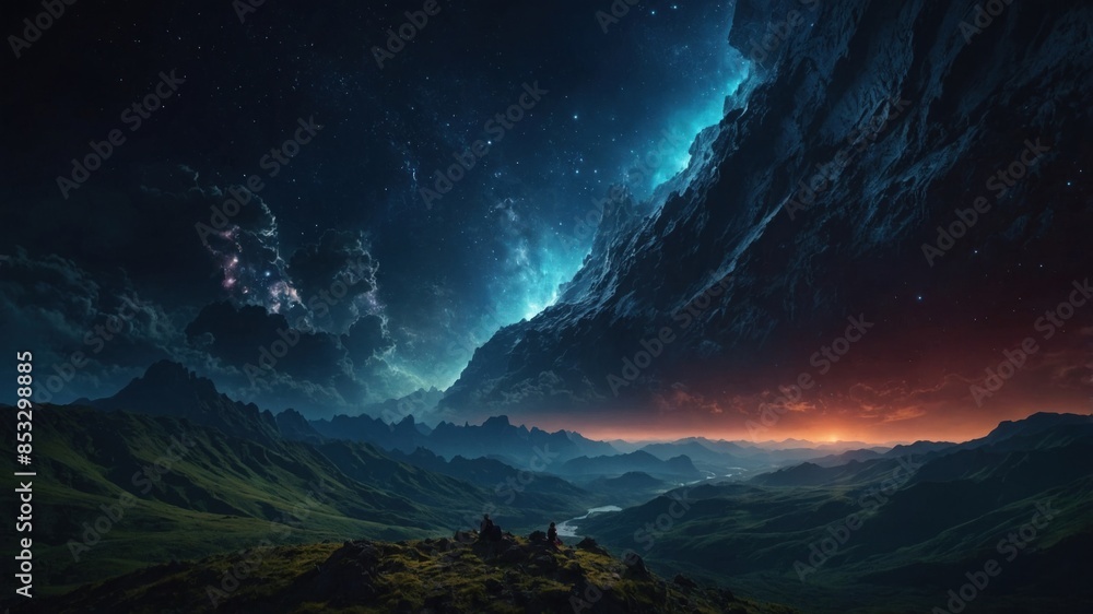 Beautiful wallpaper dark fantasy mountains Beautiful wallpaper dark fantasy mountains