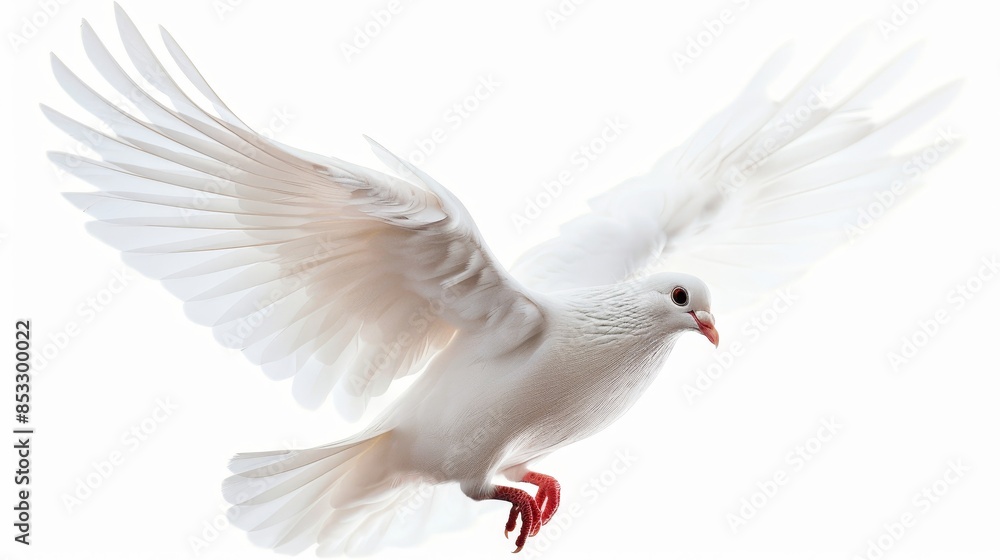 White dove pigeon bird isolated on white wallpaper background
White dove pigeon bird isolated on white wallpaper background