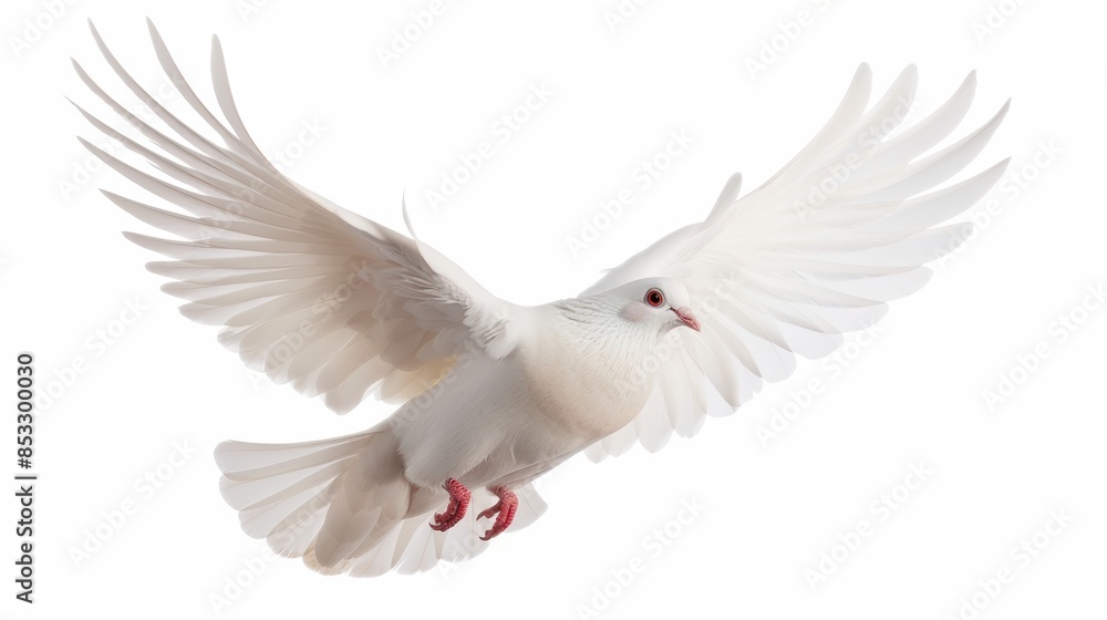 White dove pigeon bird isolated on white wallpaper background
White dove pigeon bird isolated on white wallpaper background