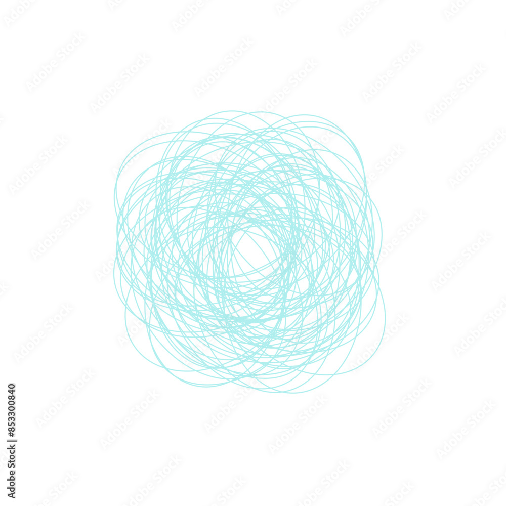 An abstract grunge scribble circular shape outline design element. An abstract grunge scribble circular shape outline design element.
