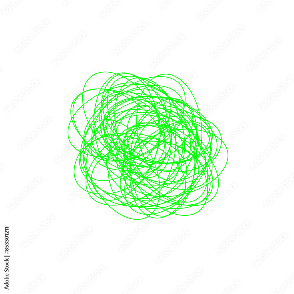 An abstract grunge scribble circular shape outline design element. An abstract grunge scribble circular shape outline design element.