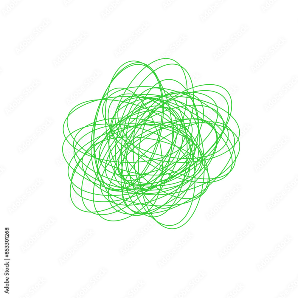 An abstract grunge scribble circular shape outline design element. An abstract grunge scribble circular shape outline design element.