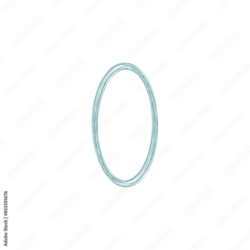 An abstract grunge scribble circular shape outline design element. An abstract grunge scribble circular shape outline design element.