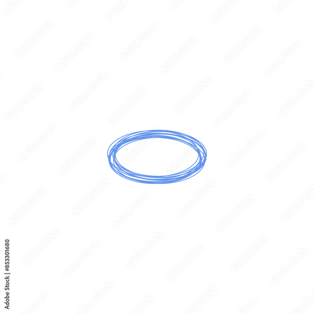 An abstract grunge scribble circular shape outline design element. An abstract grunge scribble circular shape outline design element.