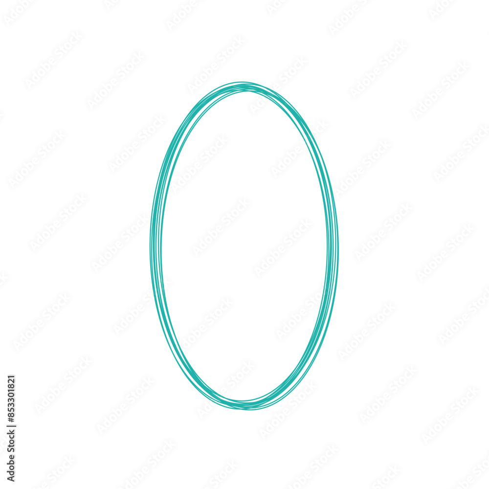 An abstract grunge scribble circular shape outline design element. An abstract grunge scribble circular shape outline design element.
