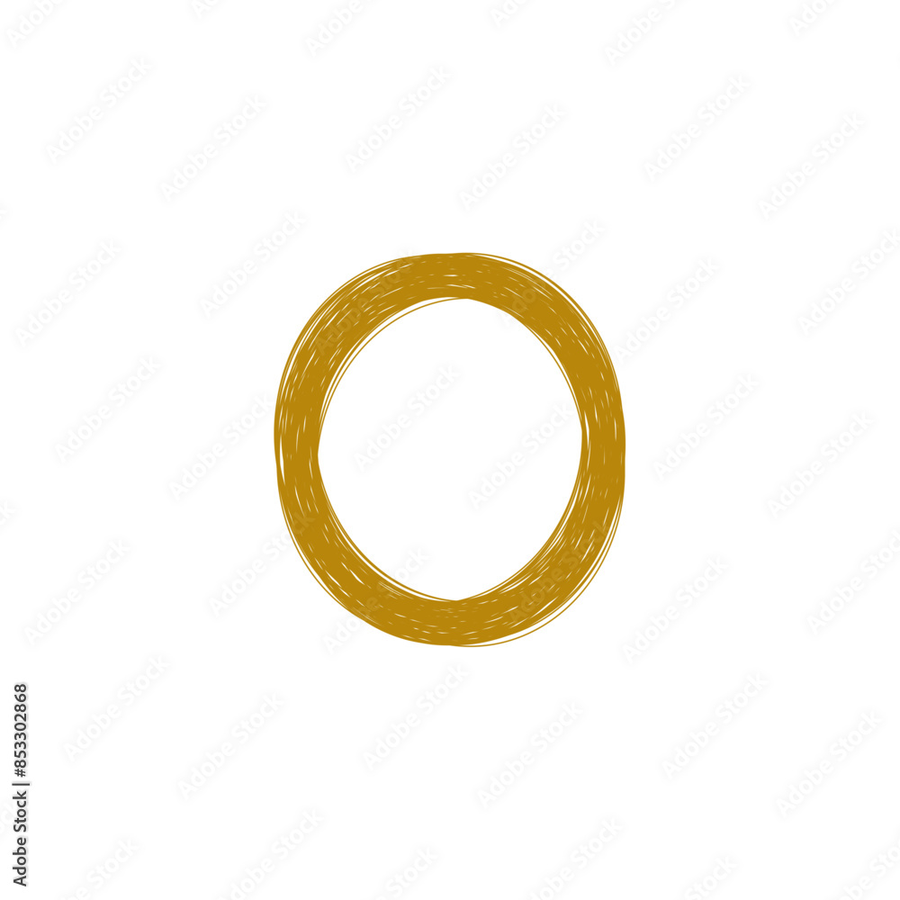 An abstract grunge scribble circular shape outline design element. An abstract grunge scribble circular shape outline design element.