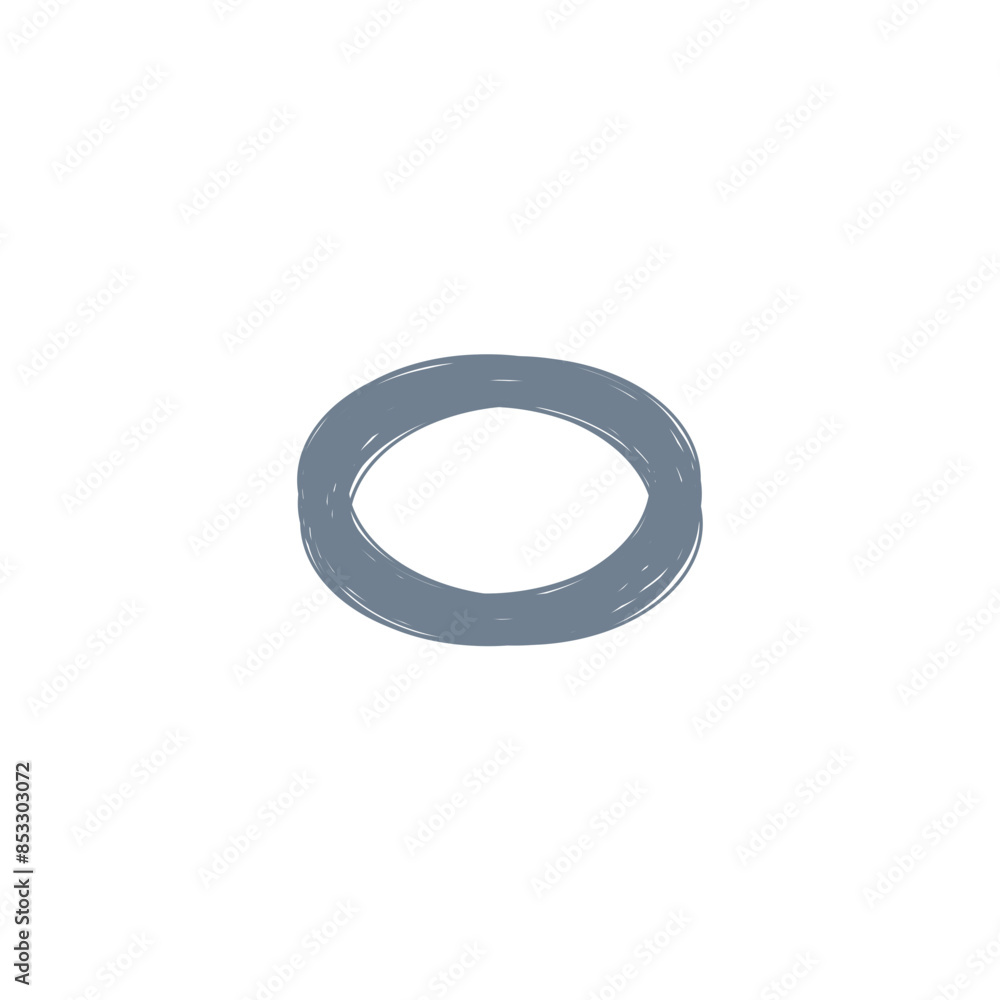 An abstract grunge scribble circular shape outline design element. An abstract grunge scribble circular shape outline design element.