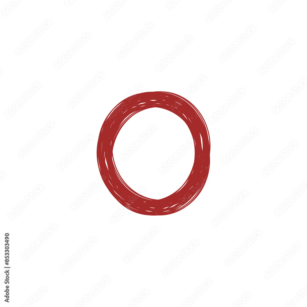 An abstract grunge scribble circular shape outline design element. An abstract grunge scribble circular shape outline design element.