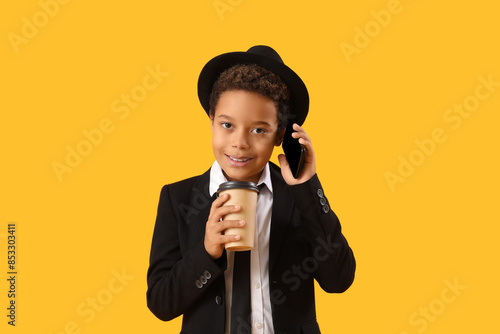 Little African-American boy...