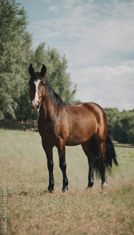 Summer Ranch Pony Natures Grazing Meadow Summer Ranch Pony Natures Grazing Meadow