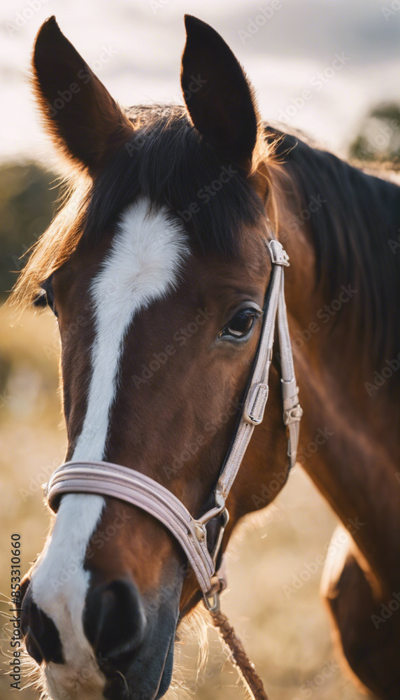 Obraz premium Grass Horse Mammal Animal Head